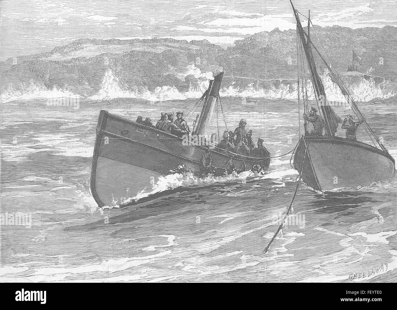 SOUTH AFRICA Zulu War Wolseley at Port Durnford 1879. Illustrated London News Stock Photo