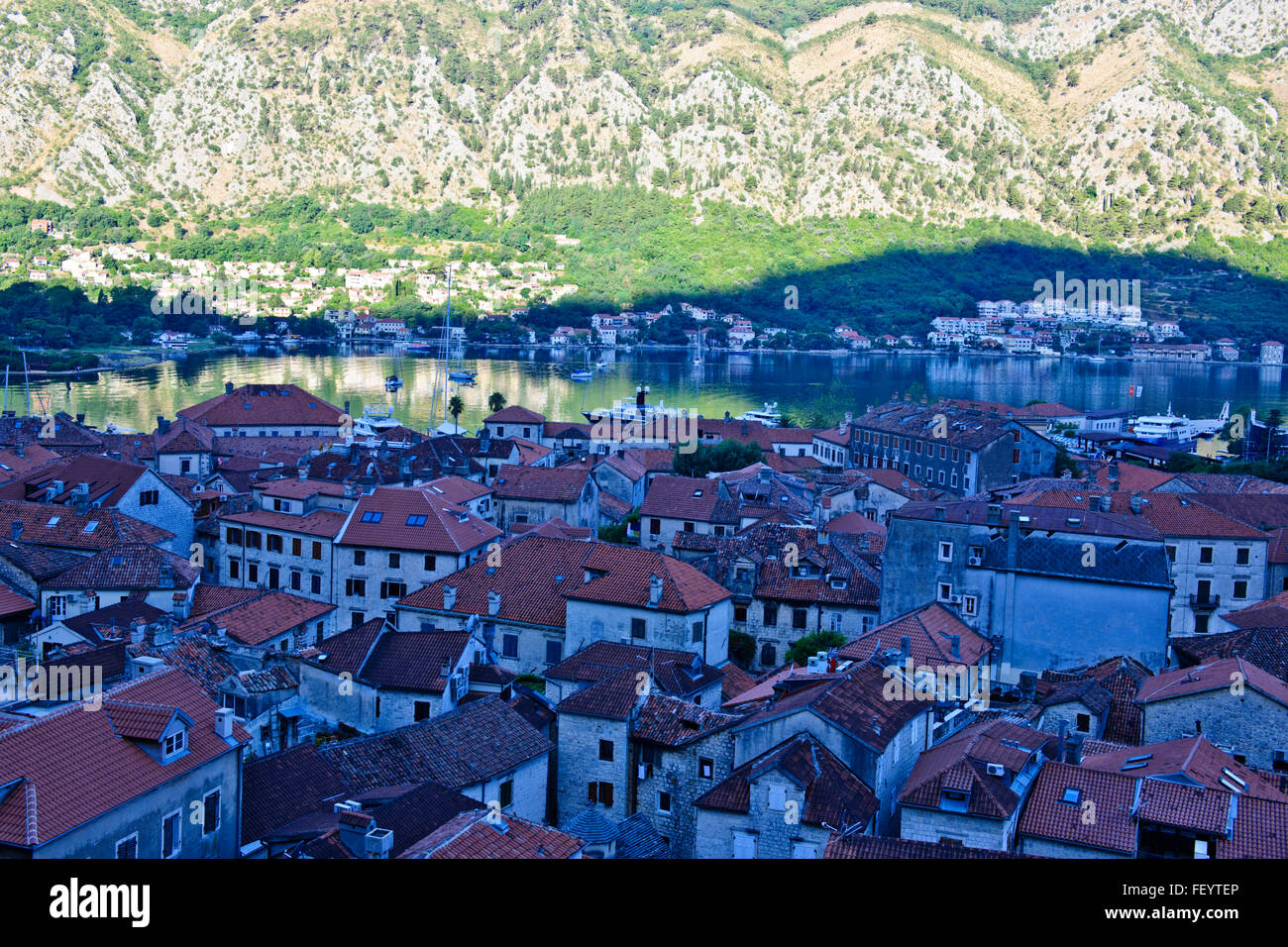 Views of Kotor,Bay, Mountains,Harbor,old Town square,rooftops, Churches
