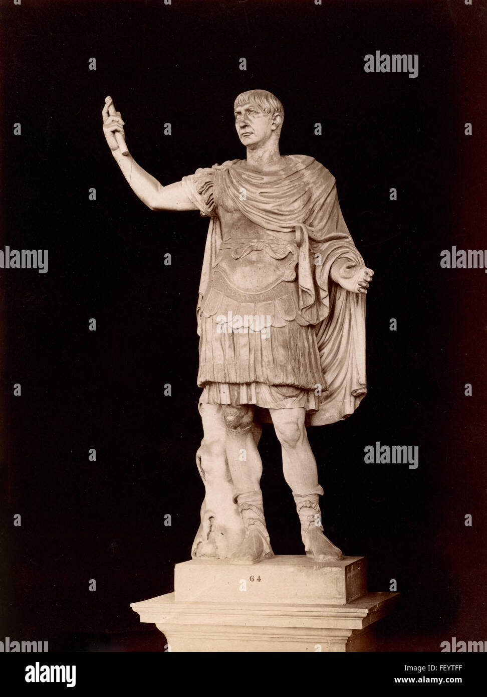 The emperor Trajan Roman statue Stock Photo