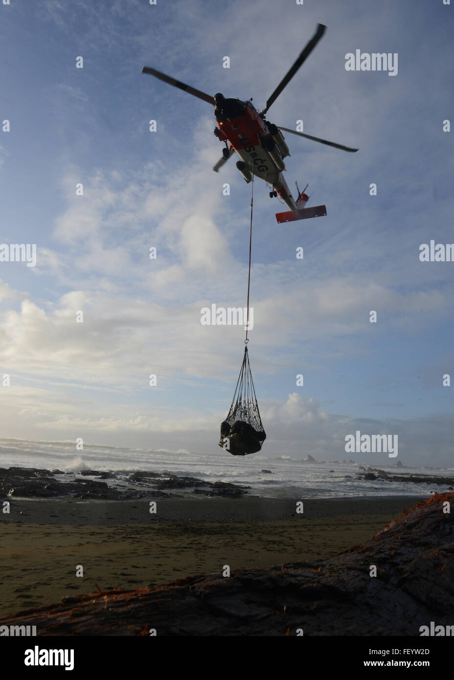A Coast Guard Air Station Astoriabased MH60 Jayhawk helicopter crew
