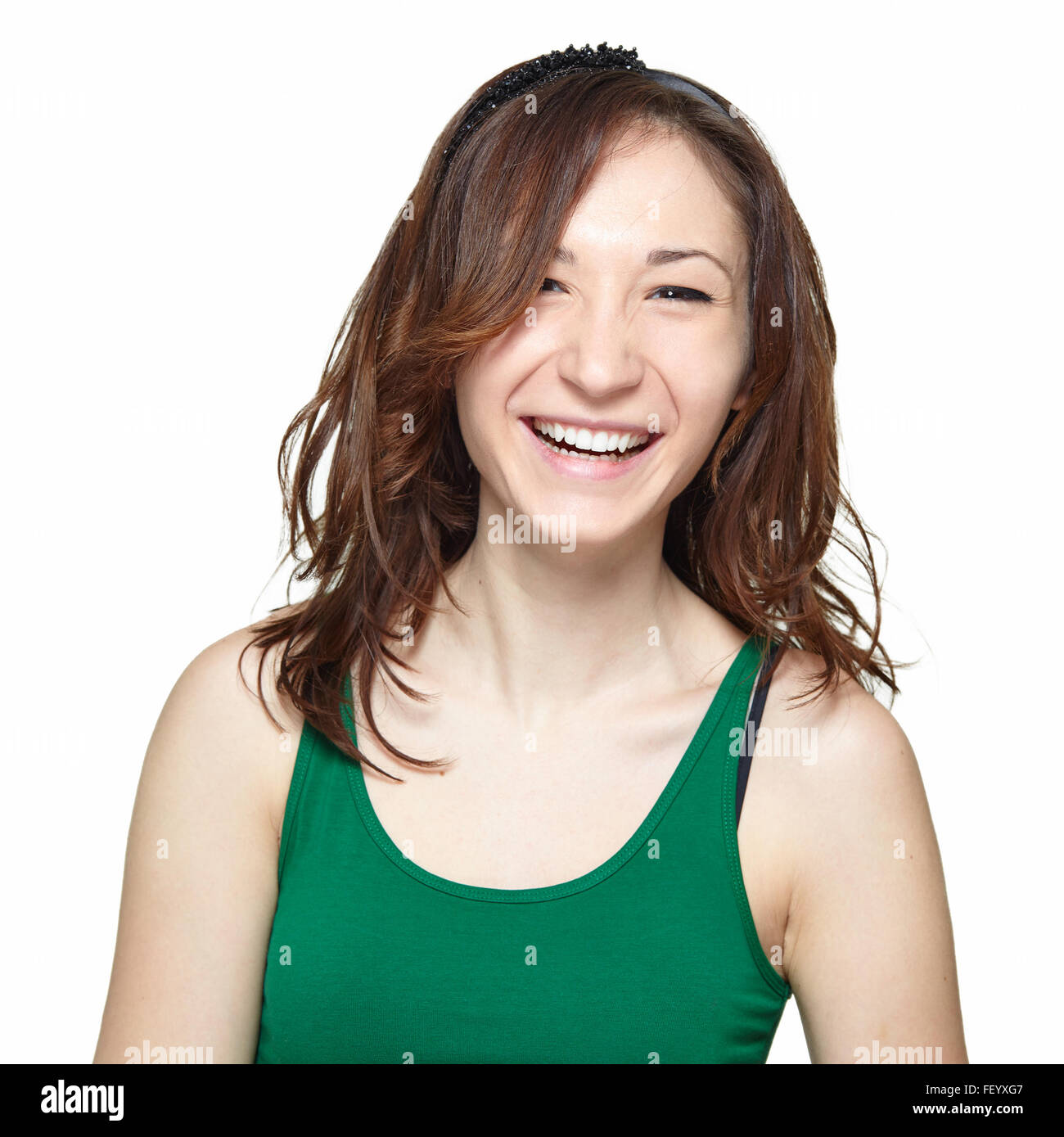 Smiling teenage girl Stock Photo
