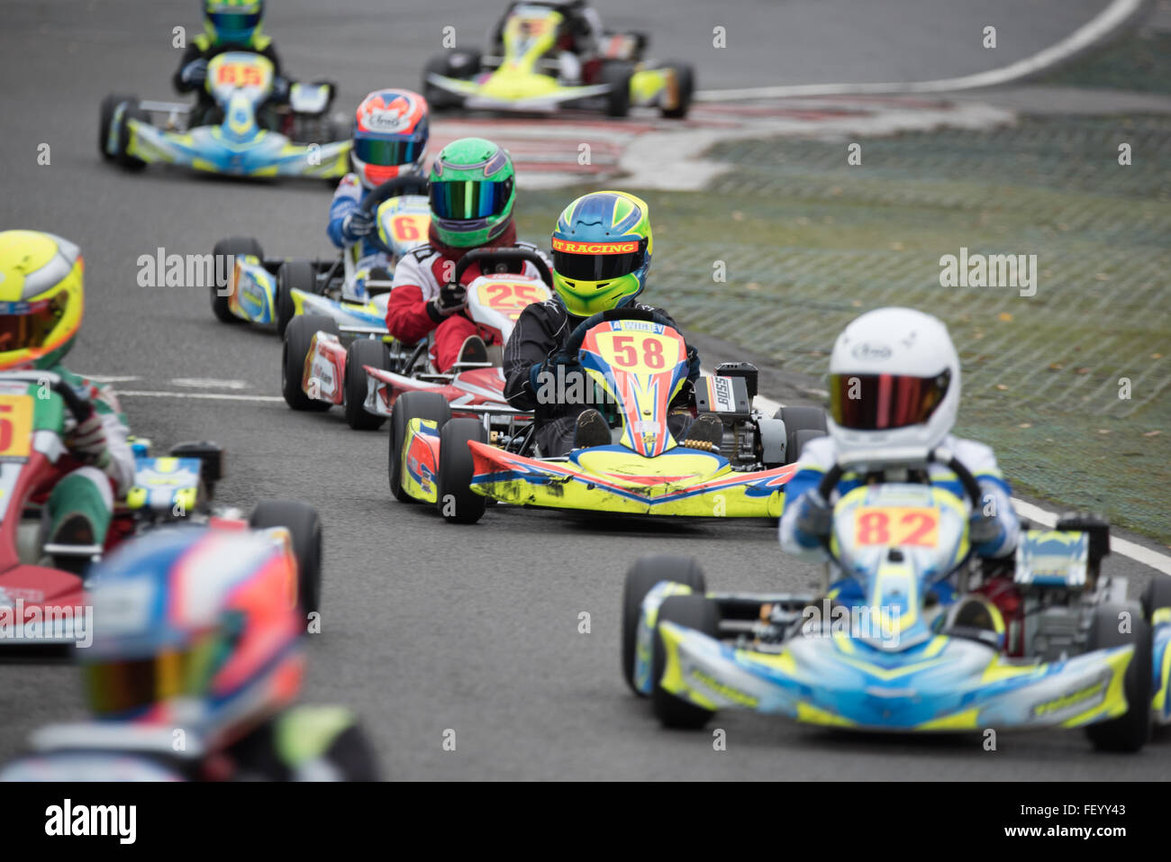 Karting Race Kids Stock Photo 95271011 Alamy