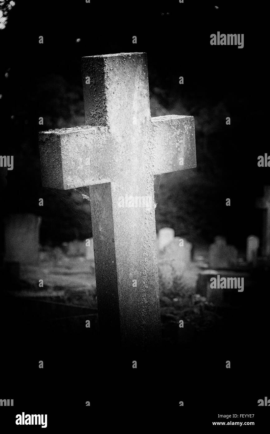 Headstone rip Black and White Stock Photos & Images - Alamy