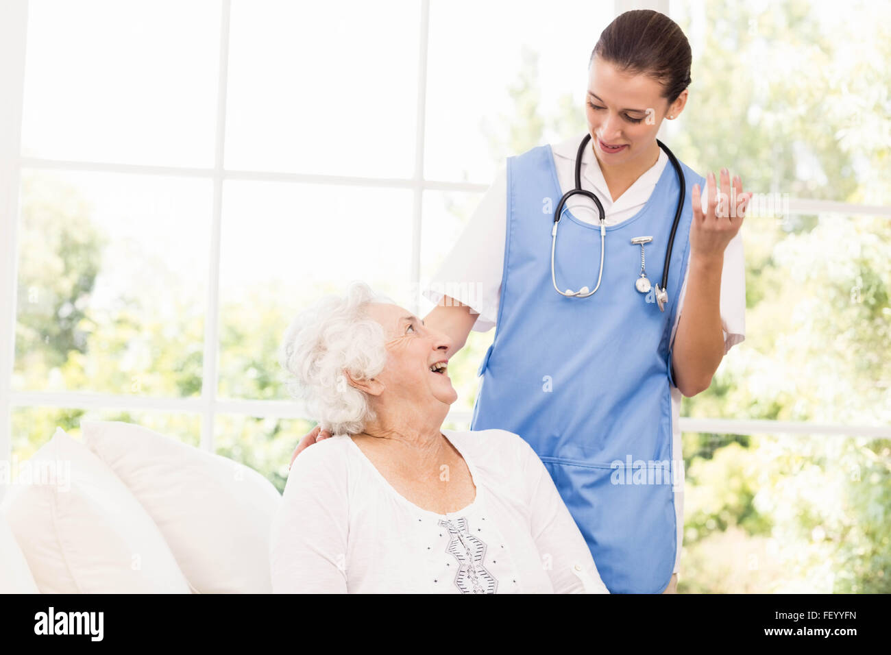 Taking care of elderly hires stock photography and images Alamy
