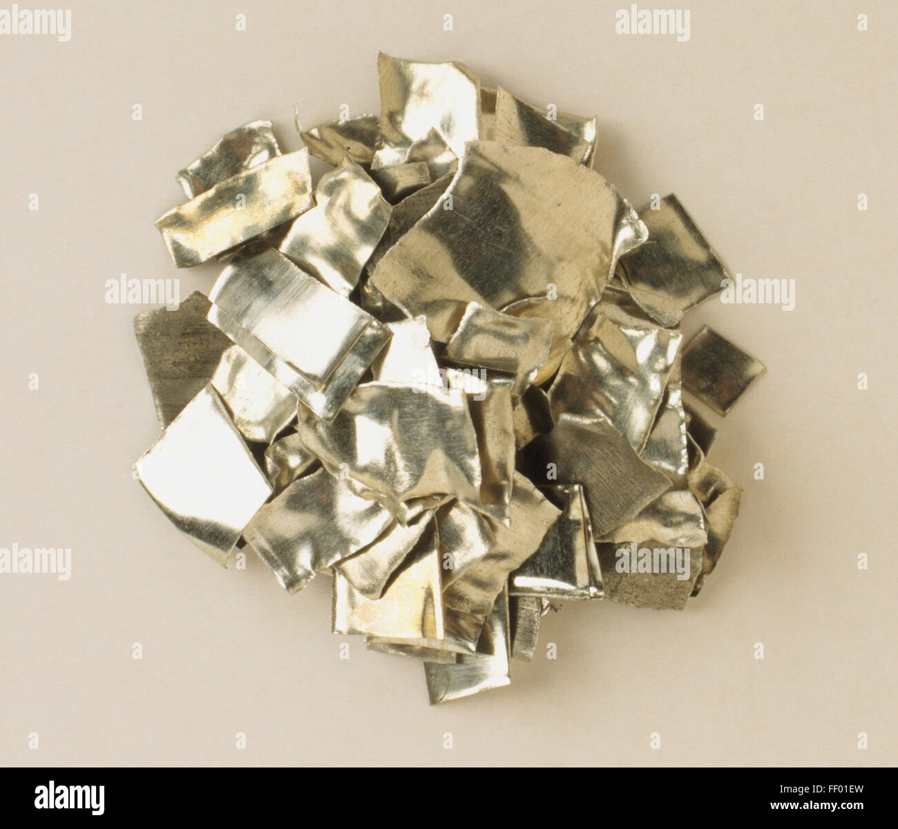 Sample of Tin Metal Stock Photo Alamy