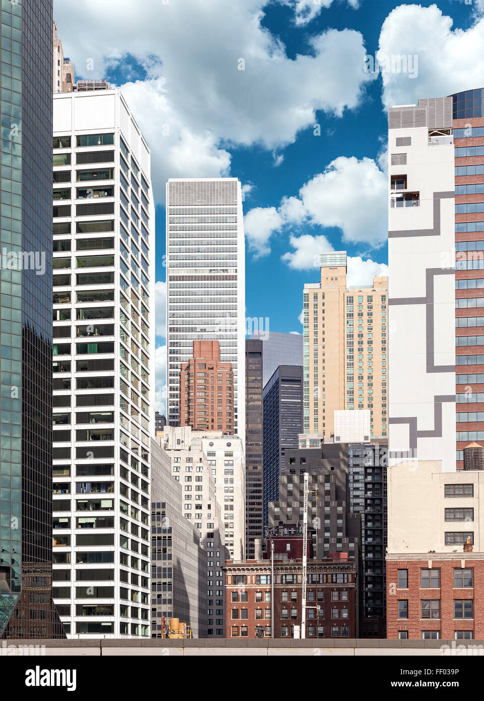 Picture of various buildings in Manhattan, NYC. Stock Photo