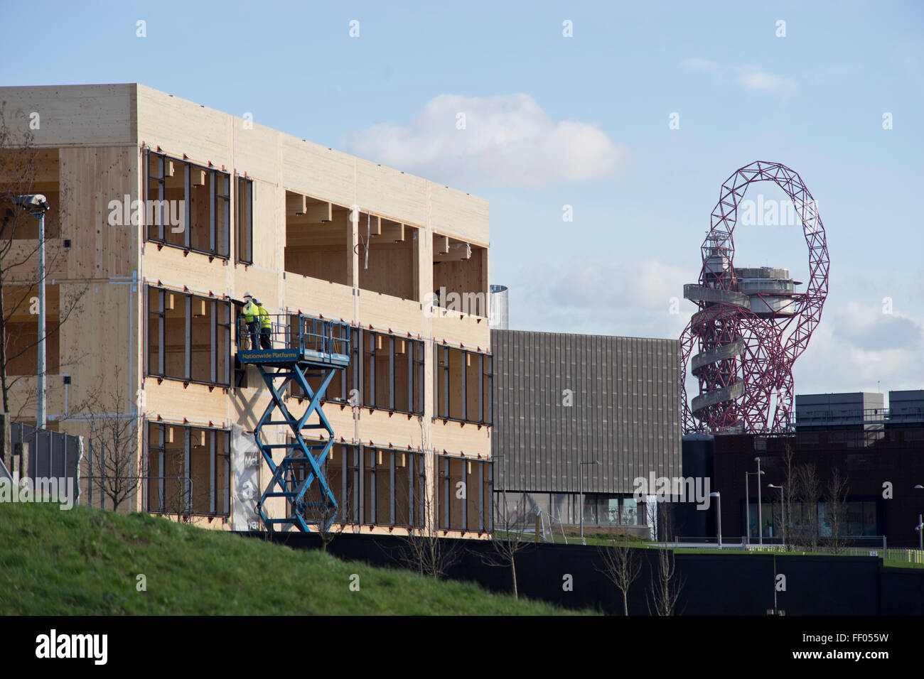 New housing being built by the Olympic Park in Stratford, London, UK