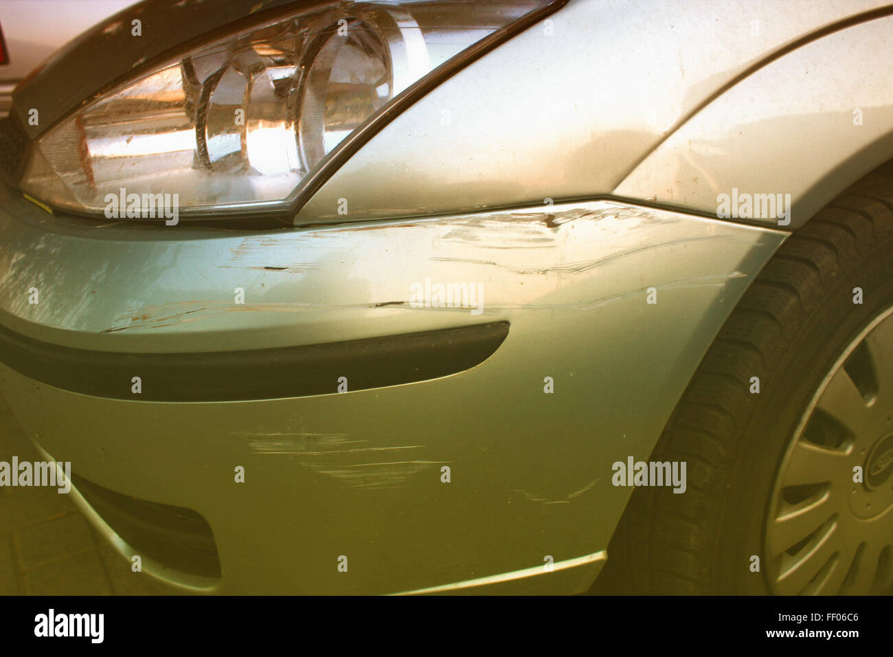 scratched car paint Stock Photo Alamy
