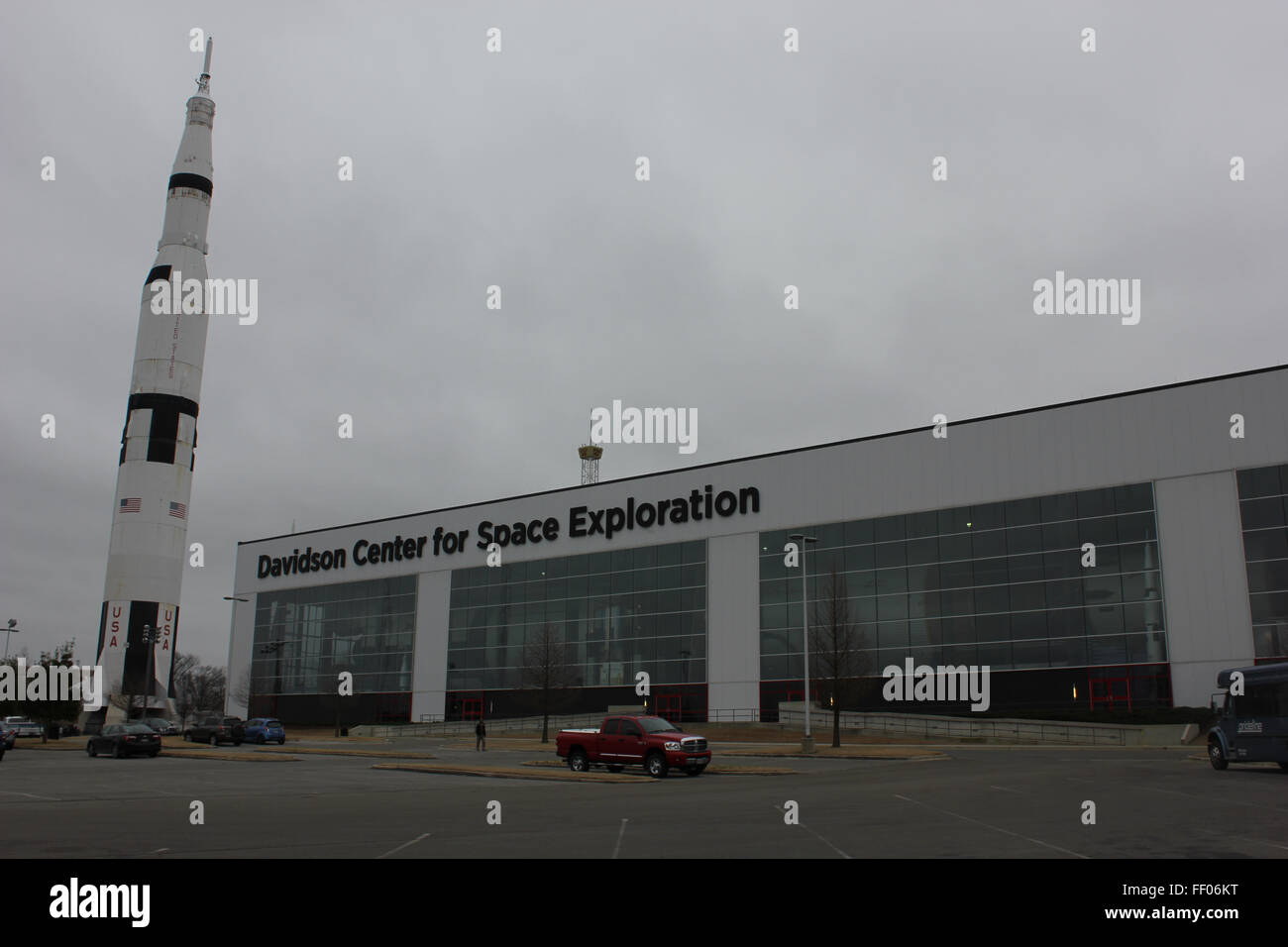The Davidson Center for Space Exploration hosted the FIRST Robotics kick-off event. This facility is a prominent venue for NASA's educational outreach programs, focusing on robotics and space exploration. Stock Photo