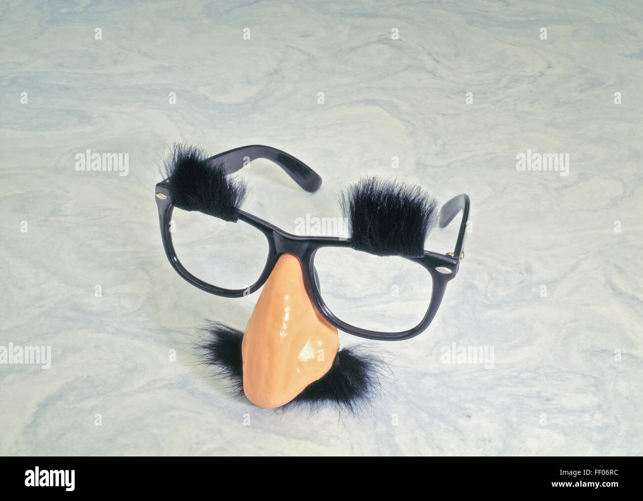 Comedy nose, mustache, and glasses Stock Photo