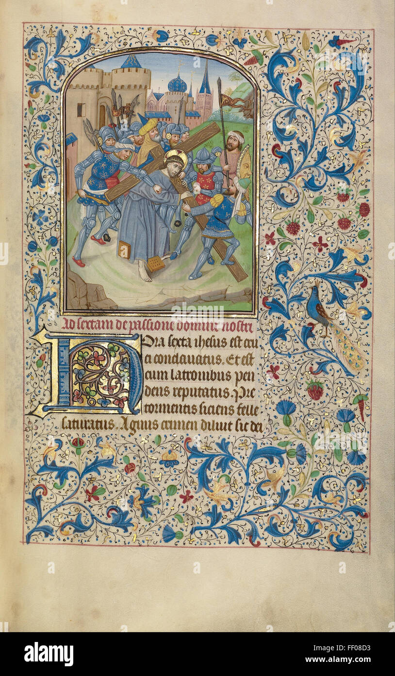 Willem Vrelant Illustrations from Illuminated Manuscript Stock Photo ...