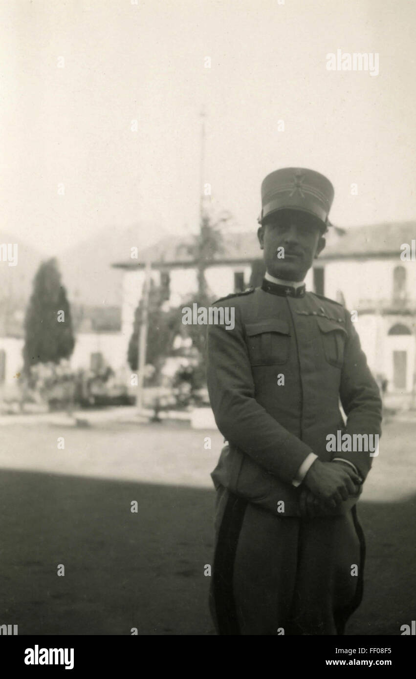 An officer of the Royal Army, Italy Stock Photo