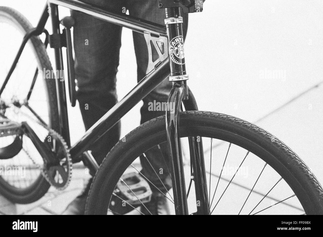 Black and White Photo of Bicycle Black and White Photo of Bicycle Stock Photo