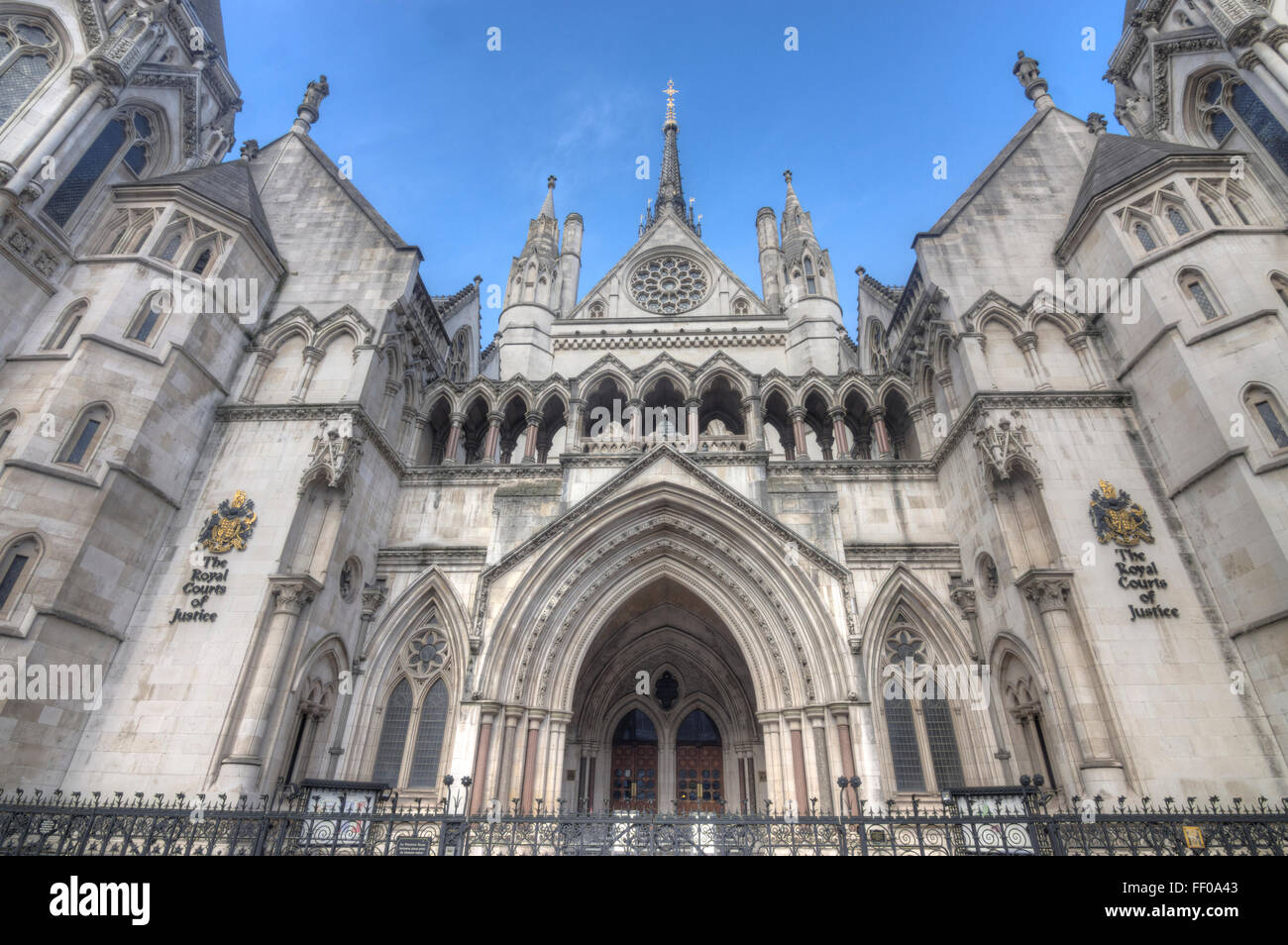 Royal Courts of Justice  High Court London Stock Photo