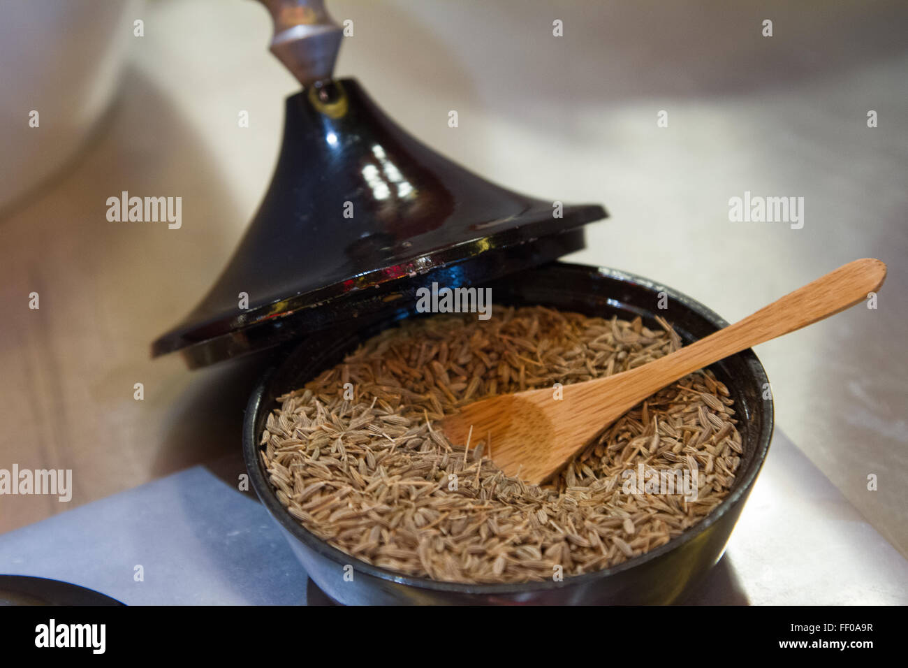 A bowl of cumin Stock Photo Alamy