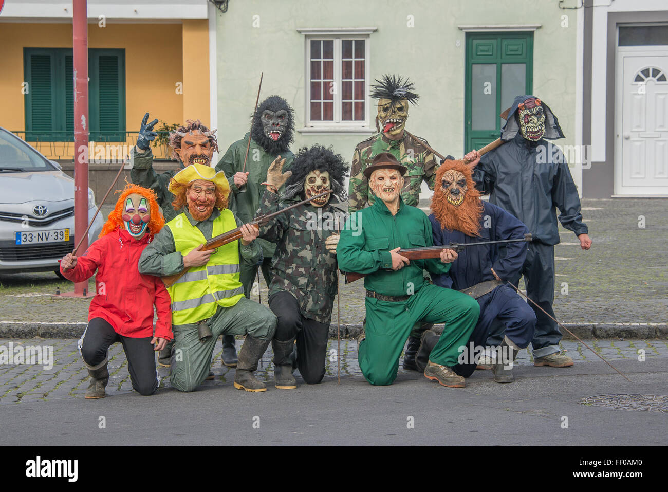 Killer Clowns on the move Stock Photo Alamy