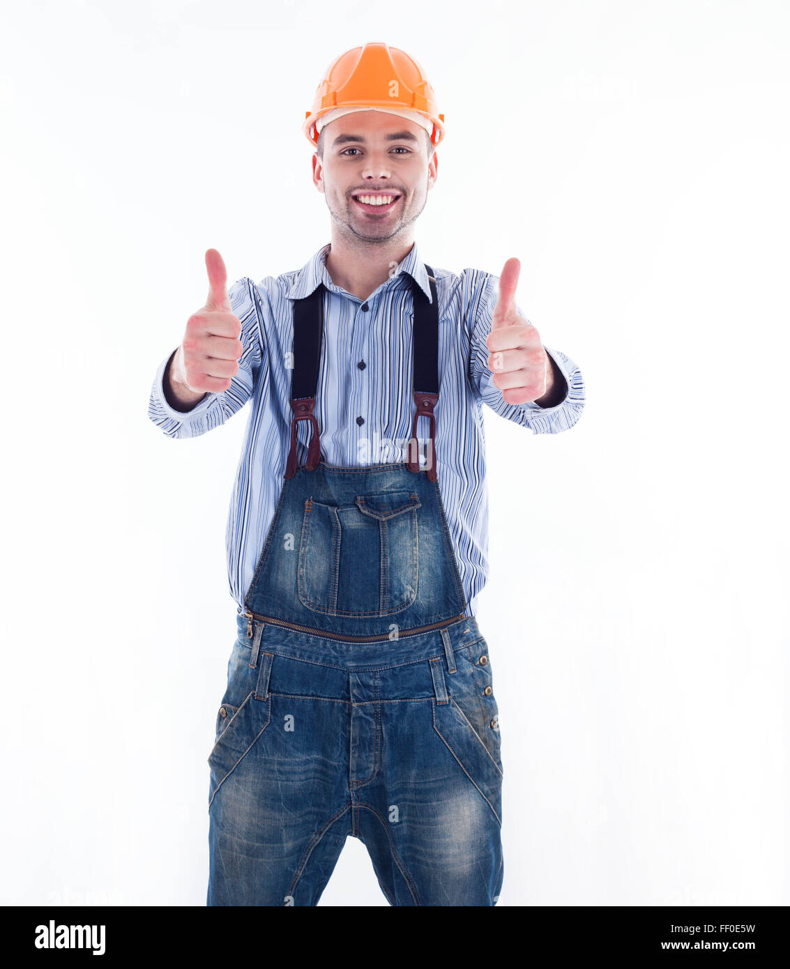 A builder man Stock Photo - Alamy