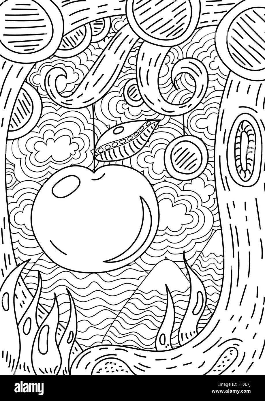 Pattern for coloring book. Ethnic retro design Stock Vector Image & Art ...