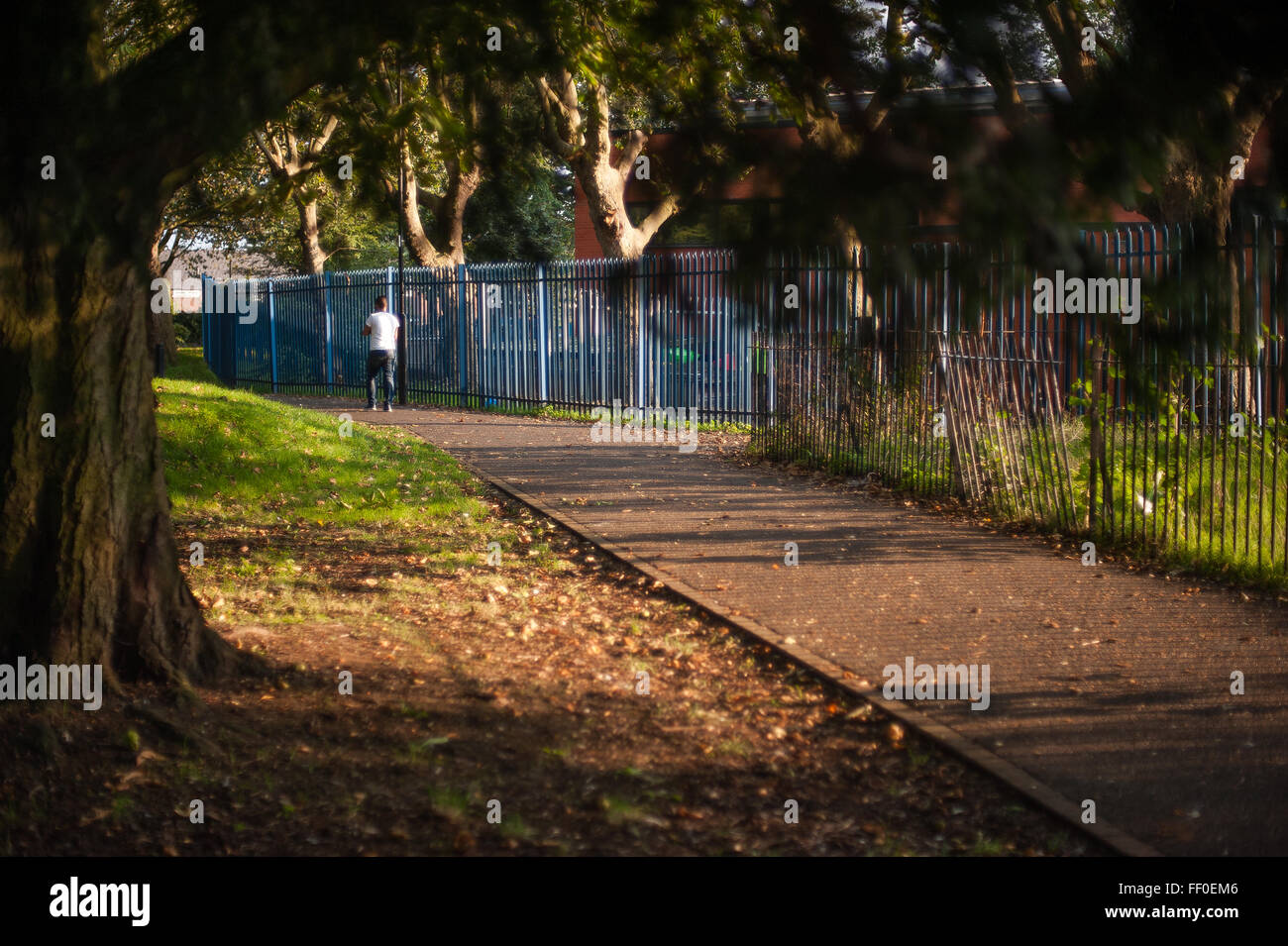 Late afternoon in Downhills Park, Tottenham, London, UK Stock Photo