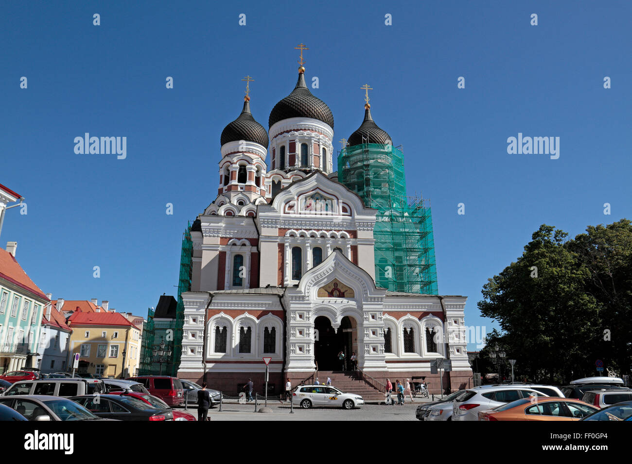 The Alexander Nevsky Cathedral on Toompea Hill, Tallinn, Estonia. Stock Photo