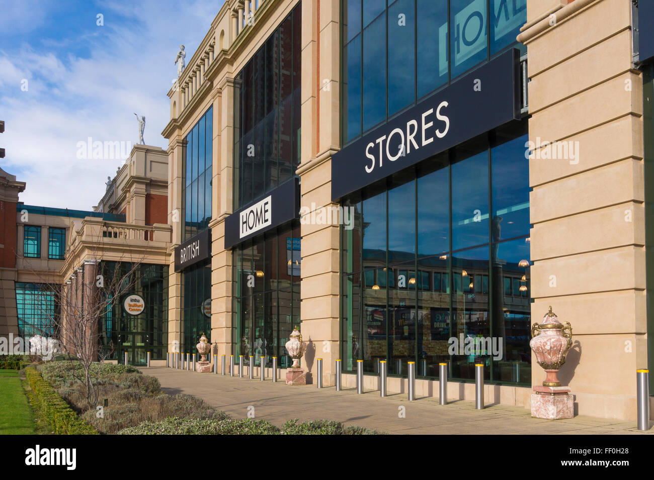 British Home Stores Sharps Store at Barton Square, Intu Trafford Centre, Manchester. Stock Photo