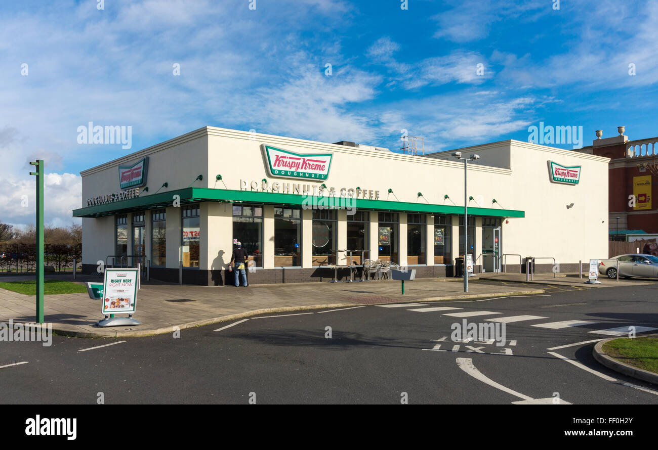 Krispy Kreme Doughnuts in Trafford Park, Manchester Stock Photo - Alamy