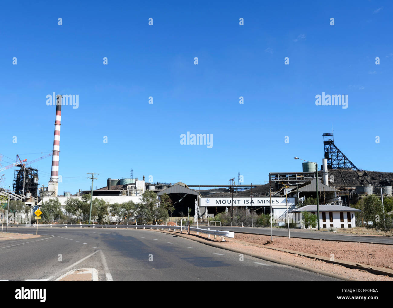 Mount Isa Mines Copper Smelter, Queensland, QLD, Australia Stock Photo