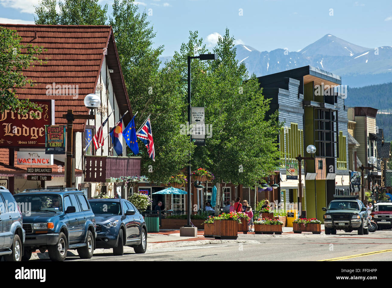 Main street frisco colorado usa stock photo royalty free image