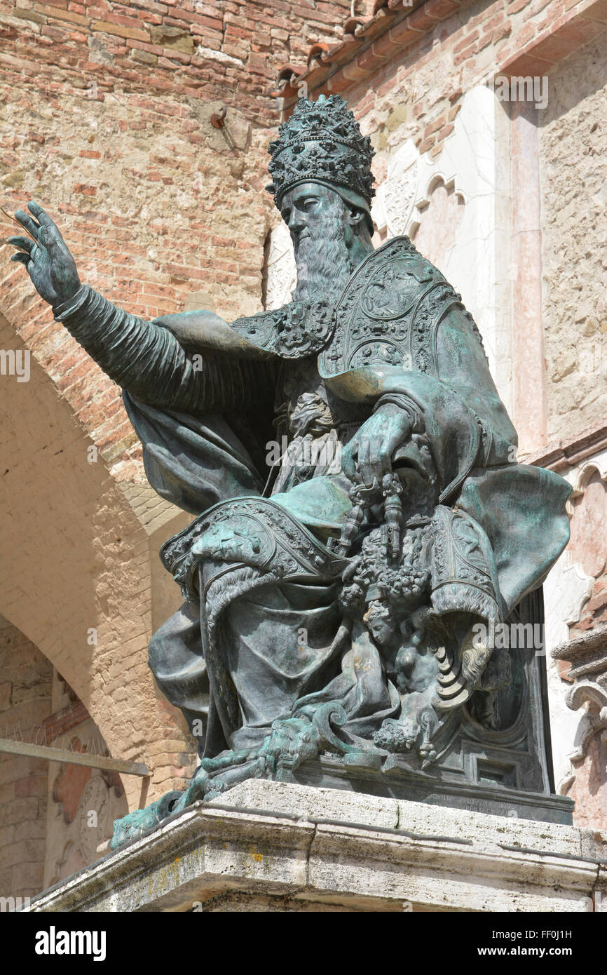 Michelangelo Pope Julius Ii Bronze Portrait