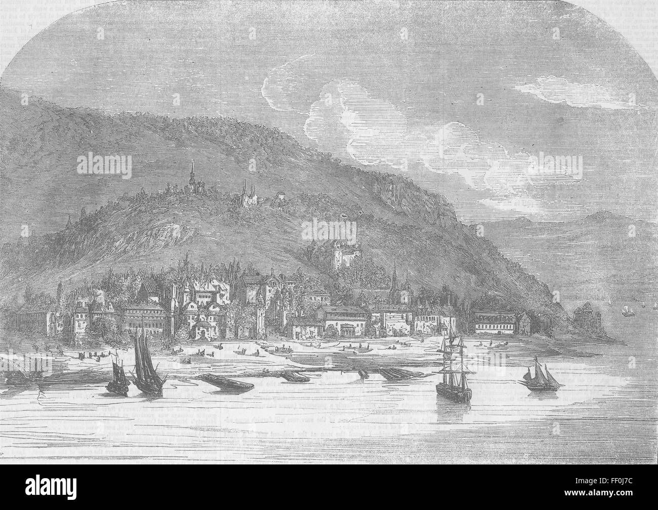 UKRAINE Yalta, Crimea 1856. Illustrated Times Stock Photo