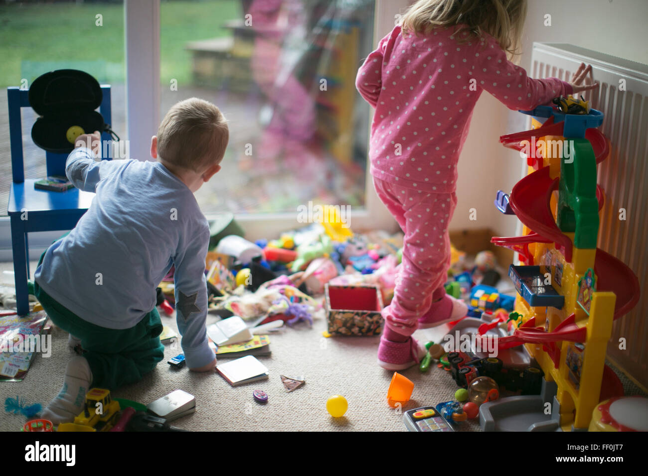 Messy Kids Stock Photo 95286471 Alamy