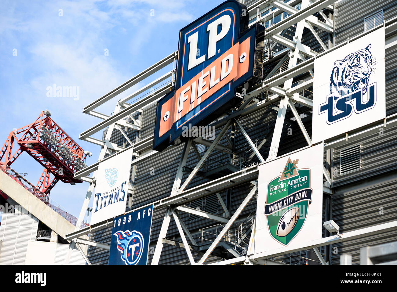LP Field Stadium in Nashville Tennessee Stock Photo