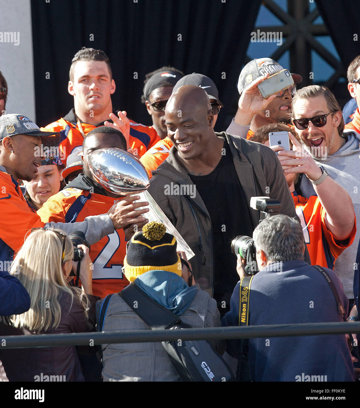 Denver Colorado Usa 9th Feb 2016 Broncos Demarcus Ware