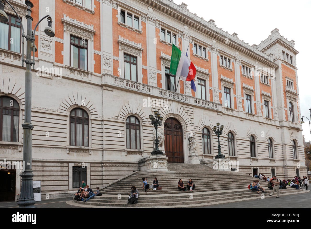 Palazzo Montecitorio, Italian Parliament, Chamber of Deputies, Piazza del Parlamento, Lazio, Rome, Italy Stock Photo