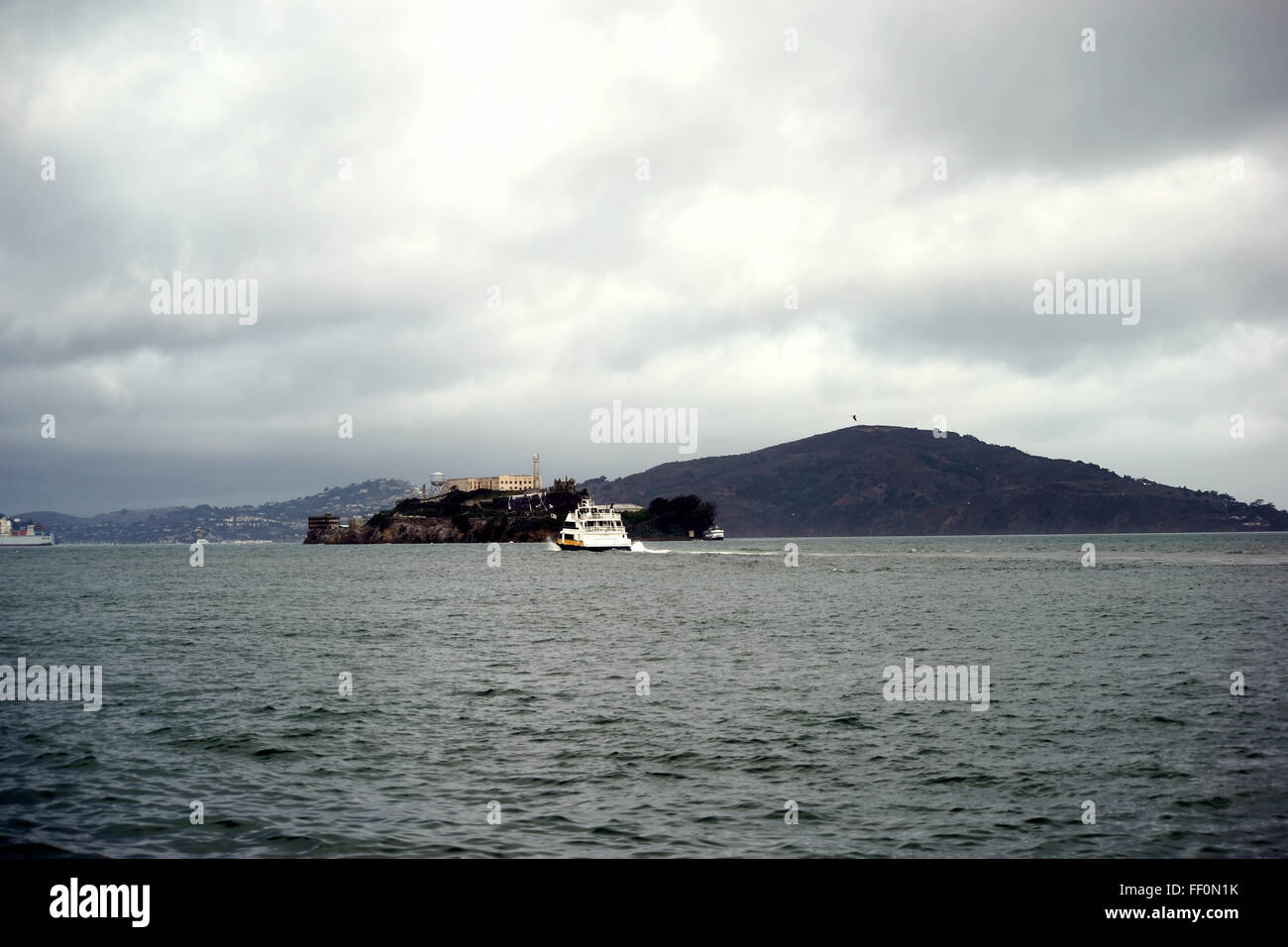 Ferries to Alcatraz Stock Photo