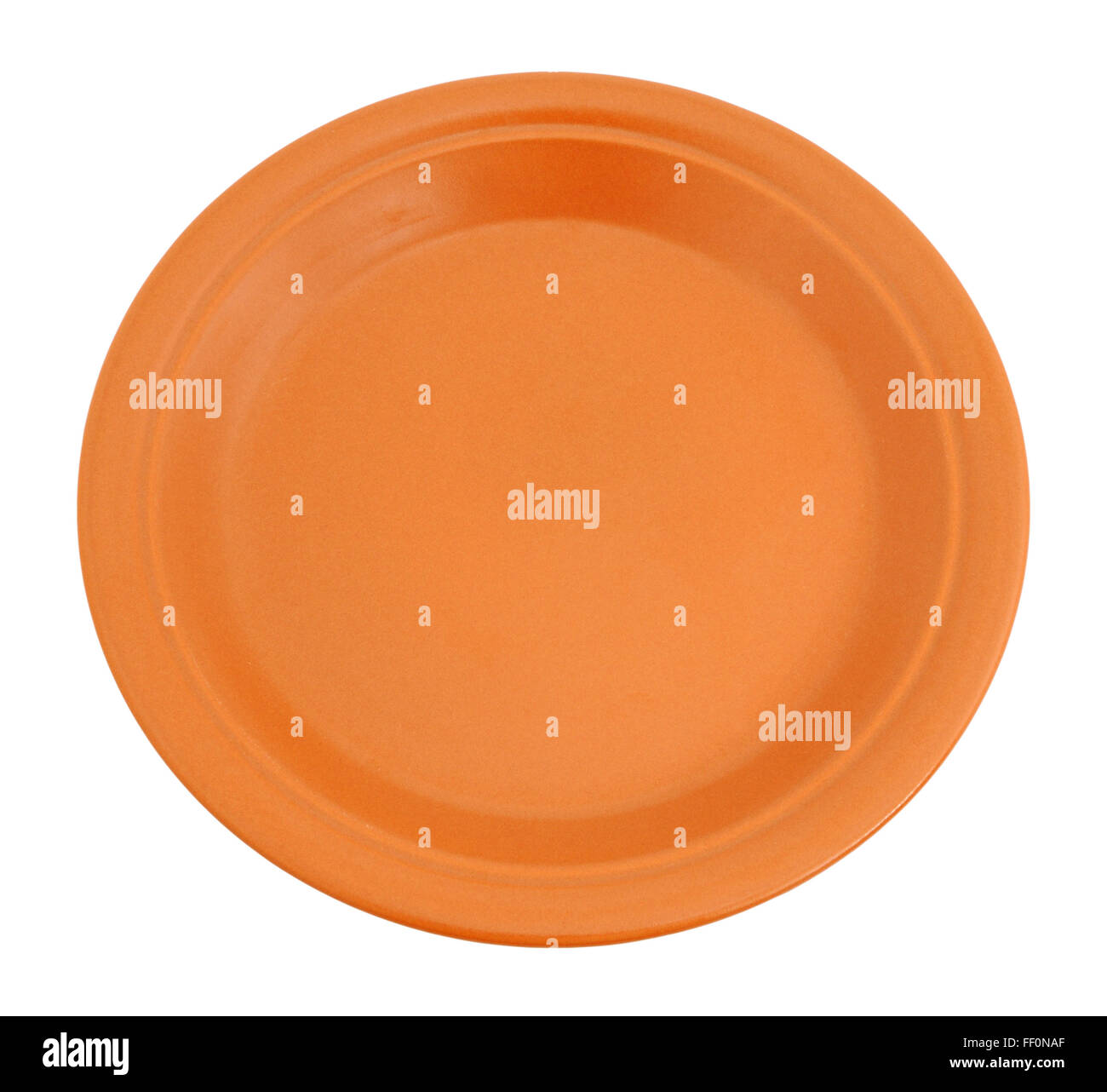 Empty ceramic plate isolated on a white background Stock Photo - Alamy