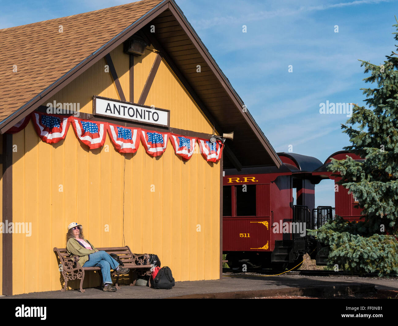 Depot, Cumbres & Toltec Scenic Railroad, Antonito, Colorado Stock Photo Alamy