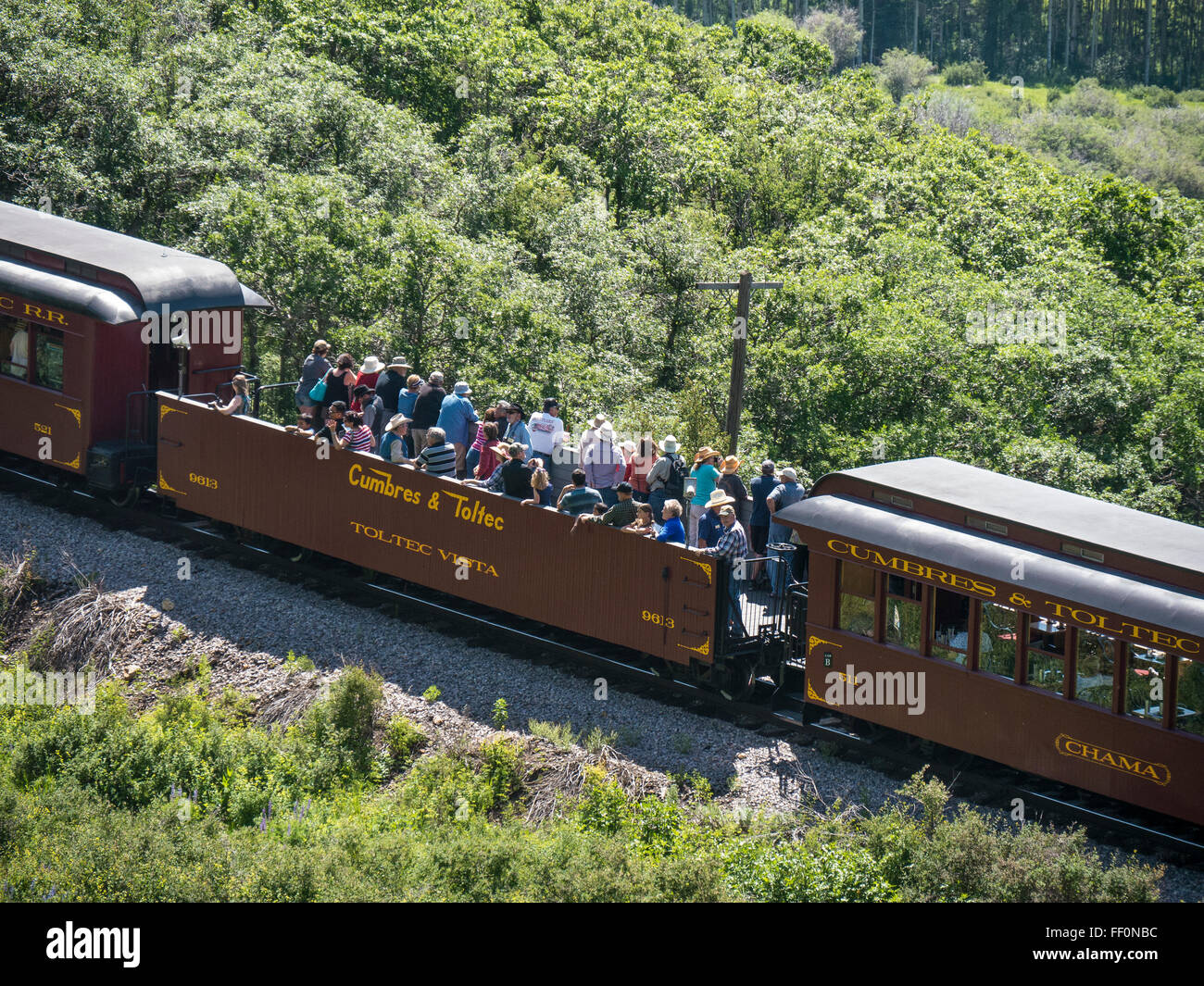 Open gondola car, Cumbres & Toltec Scenic Railroad between Chama, New
