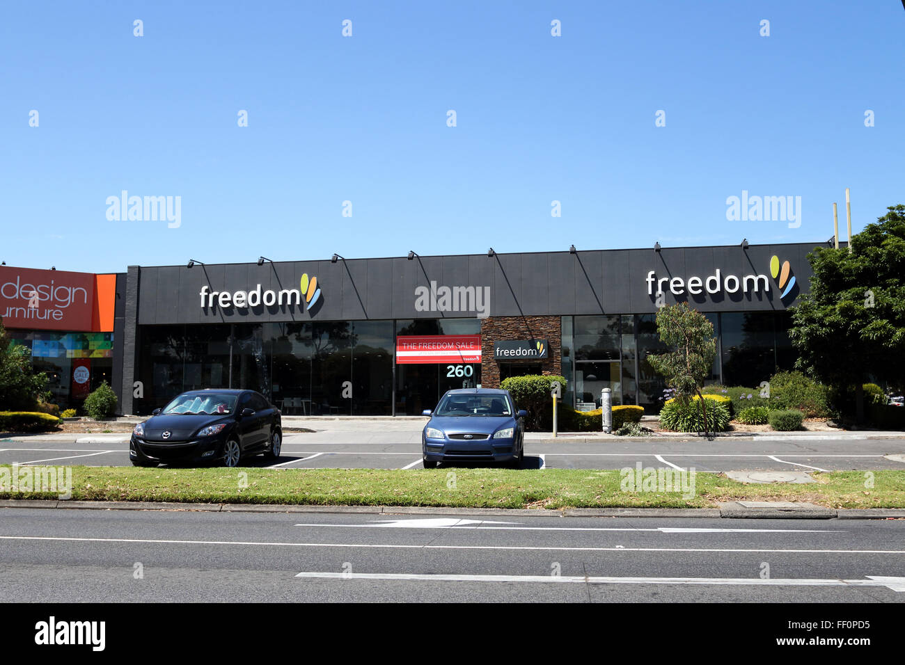 Freedom Furniture is a major furniture retailer in Australia and New Zealand Stock Photo