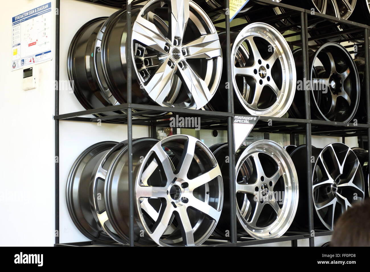 Car alloy tyre rims Stock Photo - Alamy