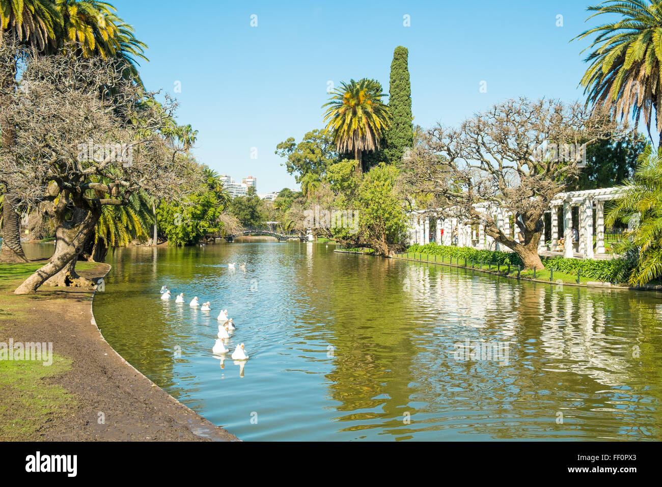 Downtown Buenos Aires parks in the Palermo neighborhood known as