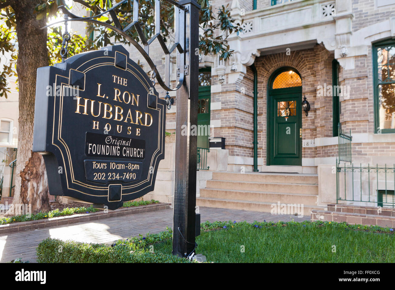 L. Ron Hubbard House (Original Founding Church of Scientology) - Washington, DC USA Stock Photo