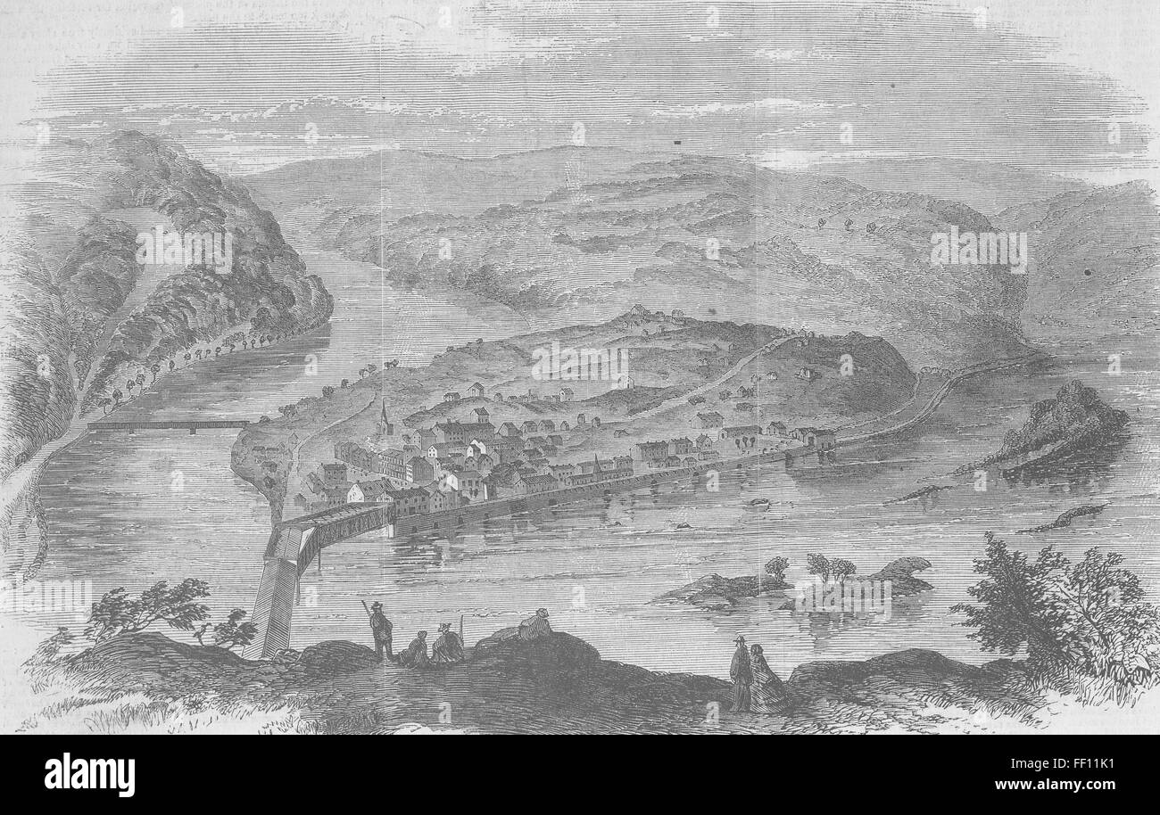 WEST VIRGINIA Harper's Ferry 1859. Illustrated Times Stock Photo