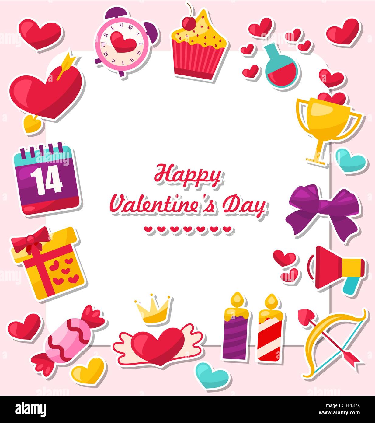 Valentine day party celebration Stock Vector Images - Alamy