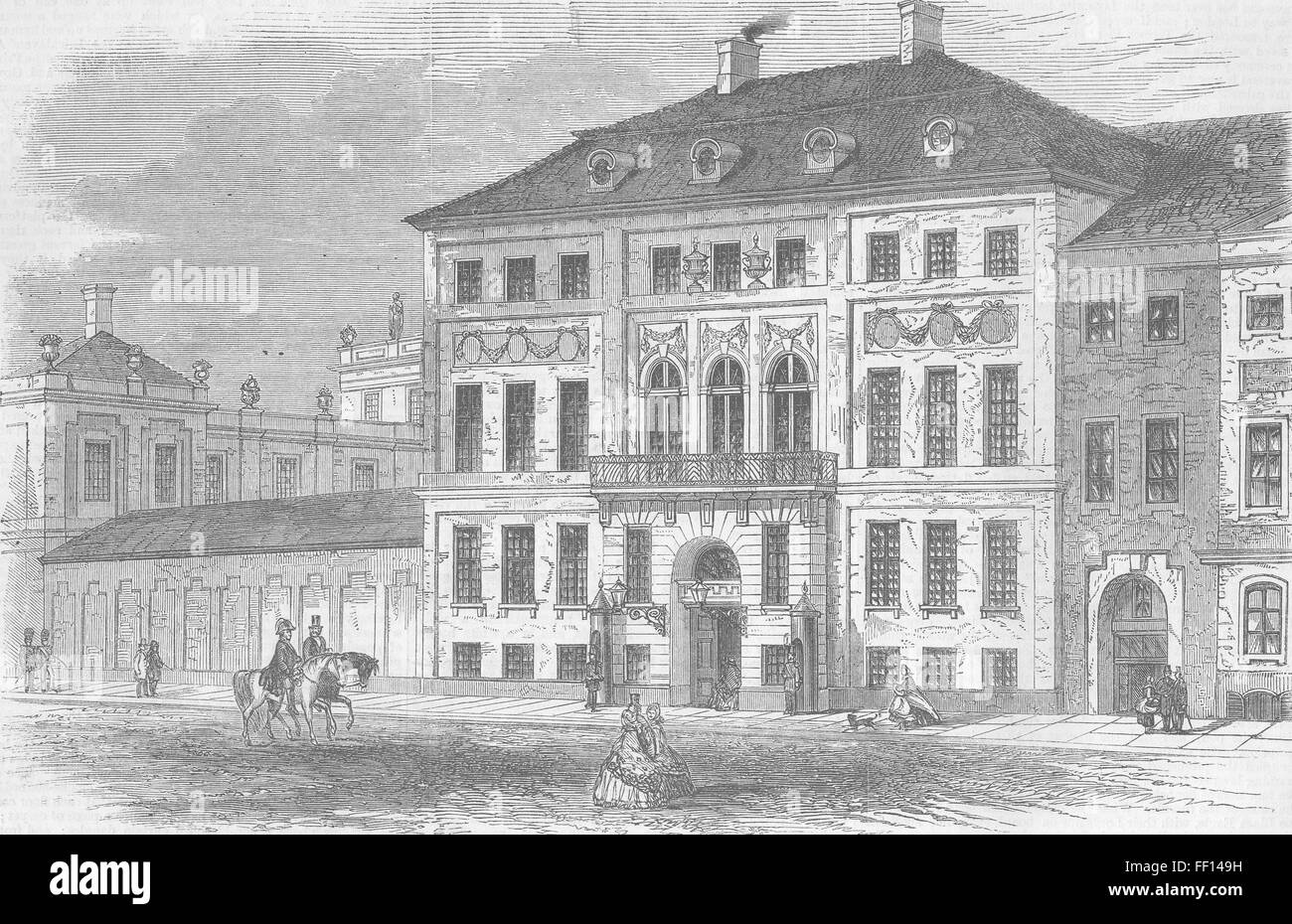 DENMARK House of Prince Christian, Copenhagen 1863. Illustrated London