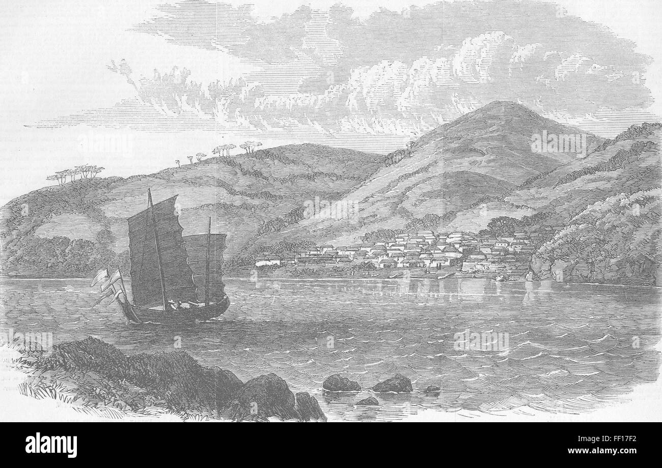 SOUTH KOREA Port Hamilton (Geomun-do) 1865. Illustrated London News Stock  Photo - Alamy