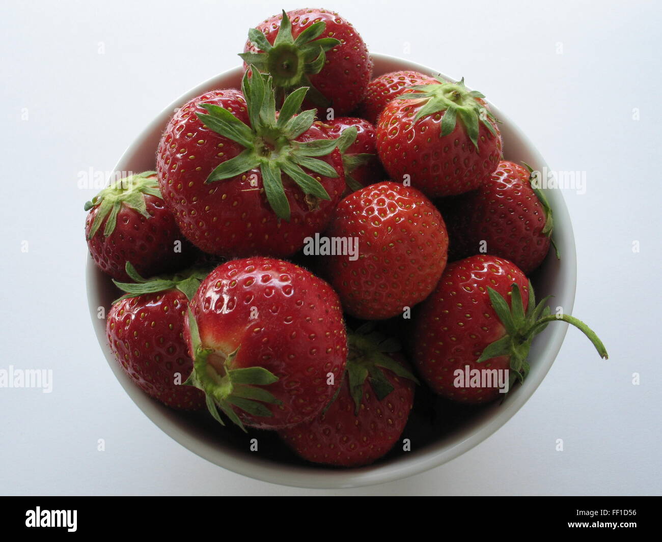 a lot of strawberries in a dish Stock Photo