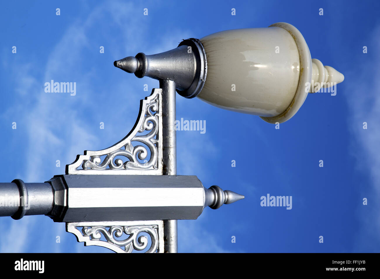 bangkok thailand street lamp in the sky palaces temple abstract sunny ...