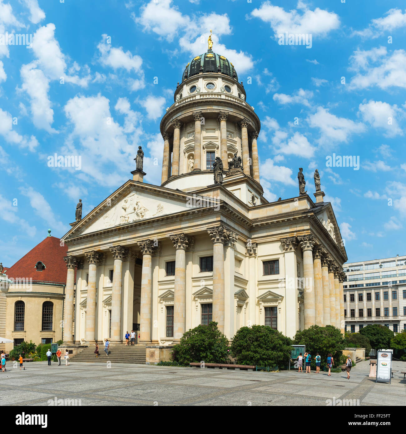 French Cathedral, Gendarmenmarkt Square, Berlin, Brandenburg, Germany, Europe Stock Photo
