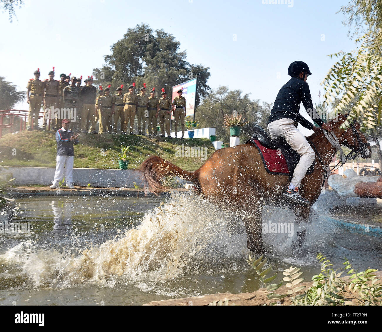 NCC cadets take part in horse riding training during a 10-day training ...
